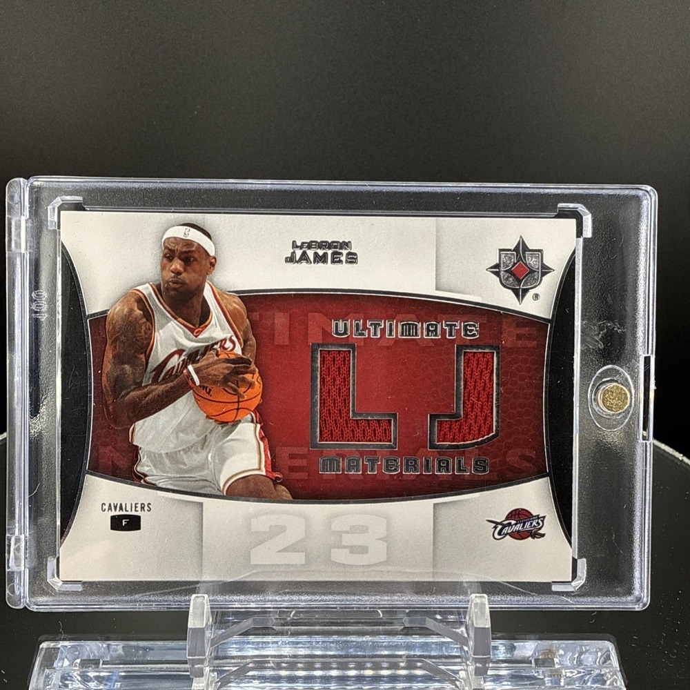 Lebron James 2007 Upper Deck Ultimate Materials Game Worn Jersey Patch PSA 9 #LJ